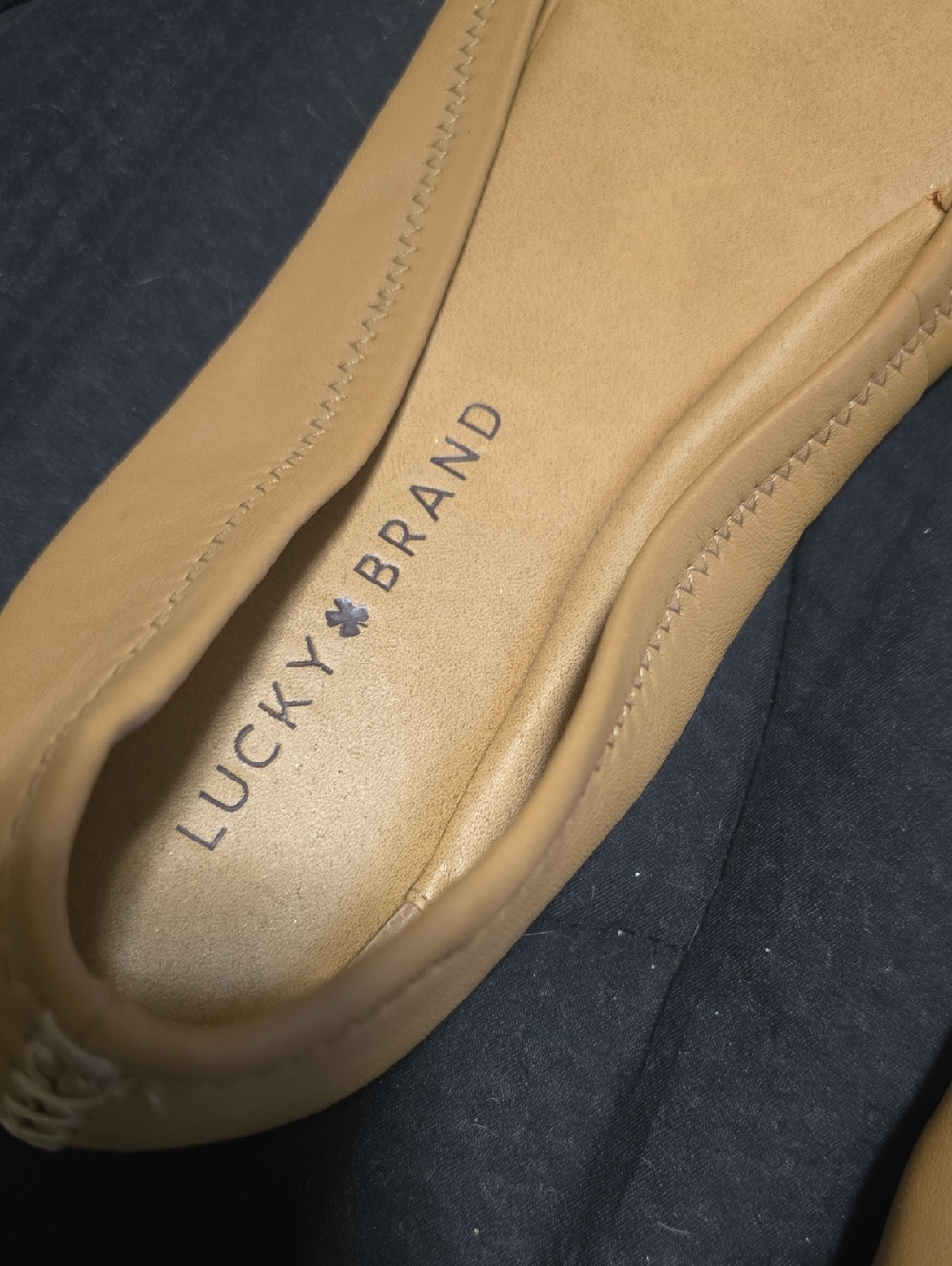 Lucky Brand Women's Tan Ballet Flats - Picture 3 of 4